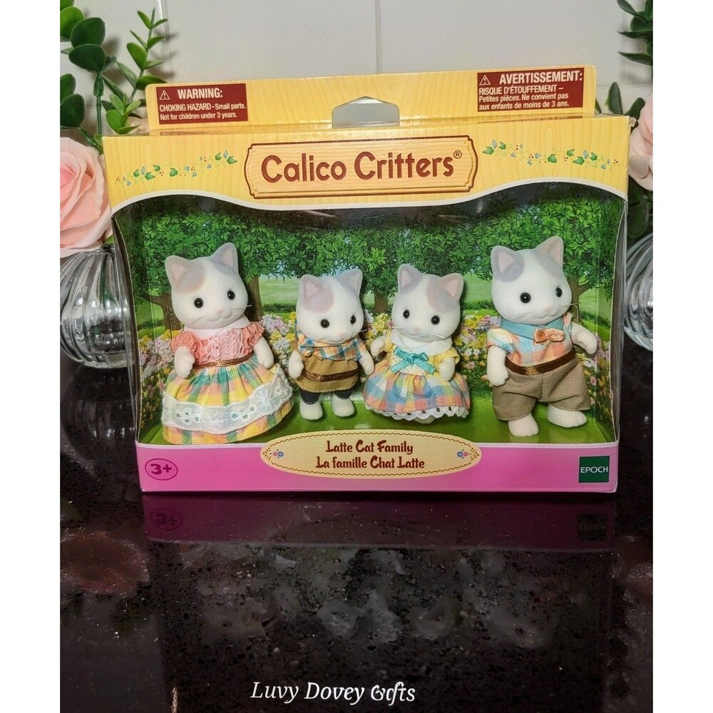 Calico Critters Sylvanian Families Latte Cat Family FACTORY SEALED